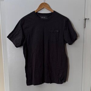 Eddie Bauer Men's Black Short Sleeve Tee